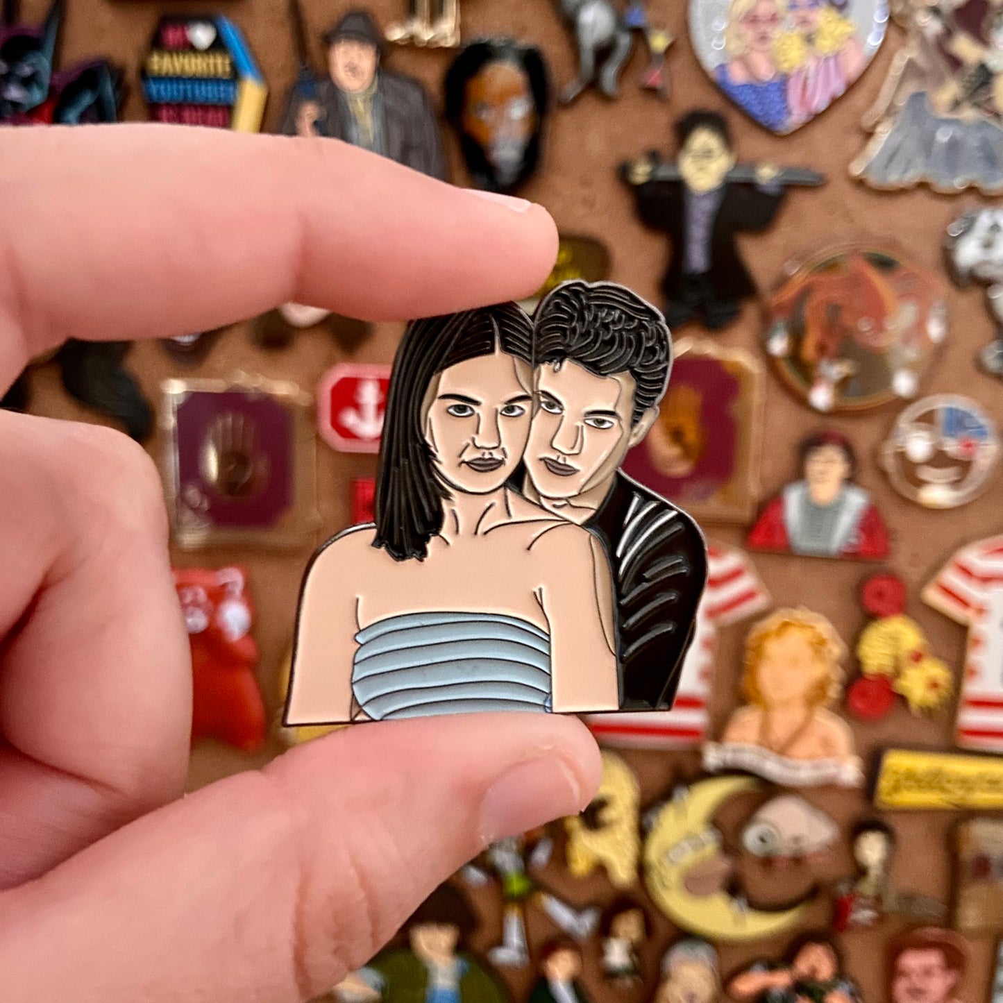 Joey & Pacey enamel pin
