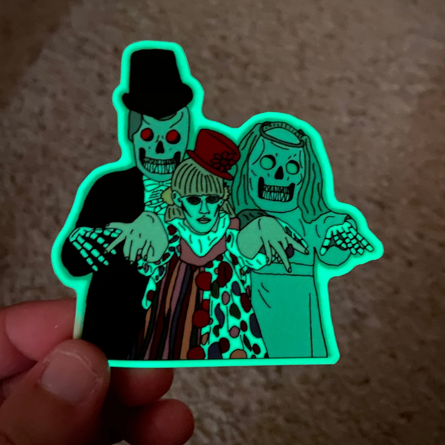 Lizzie McGuire Halloween Glow in the Dark sticker