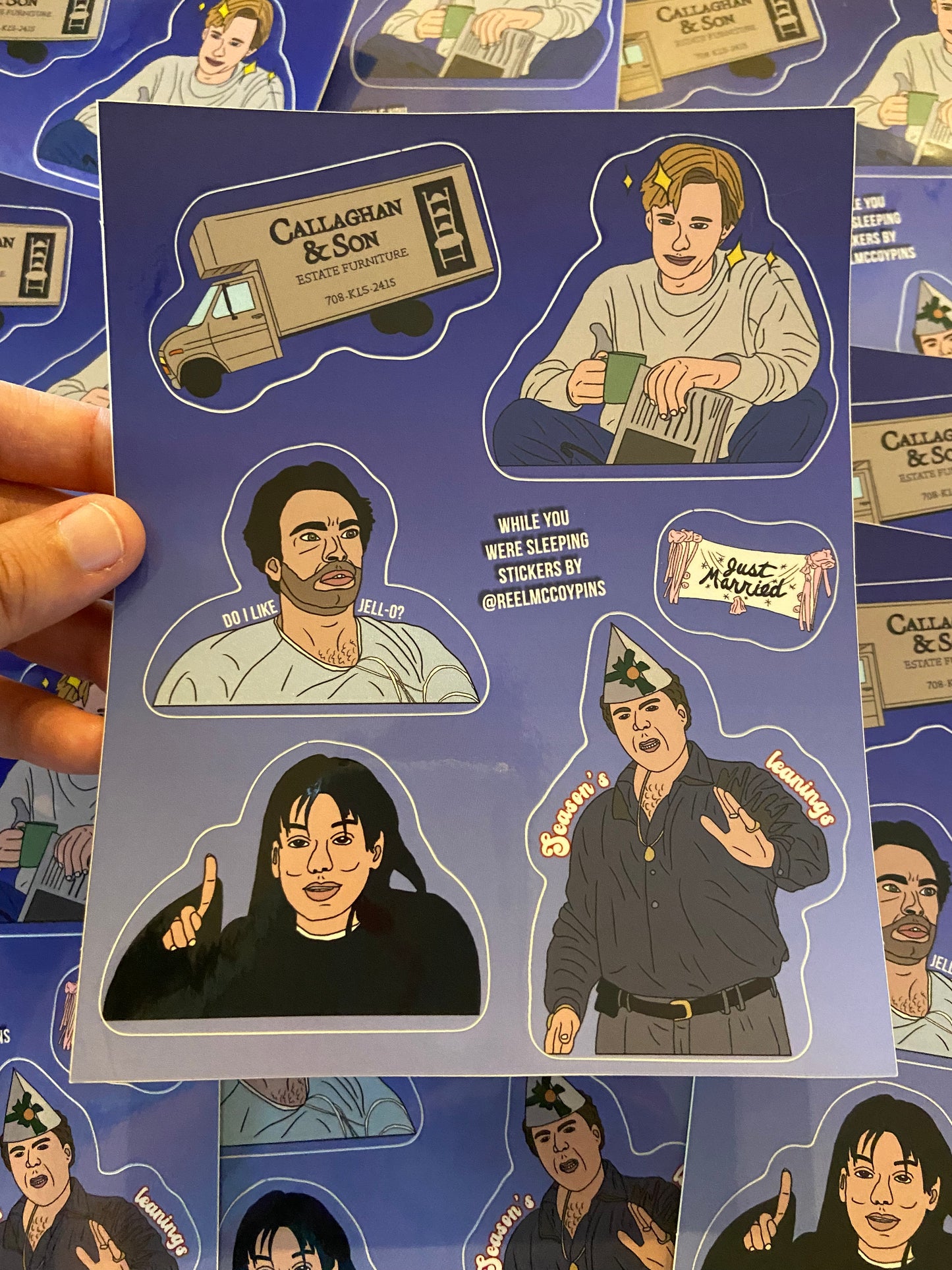 While You Were Sleeping sticker sheet