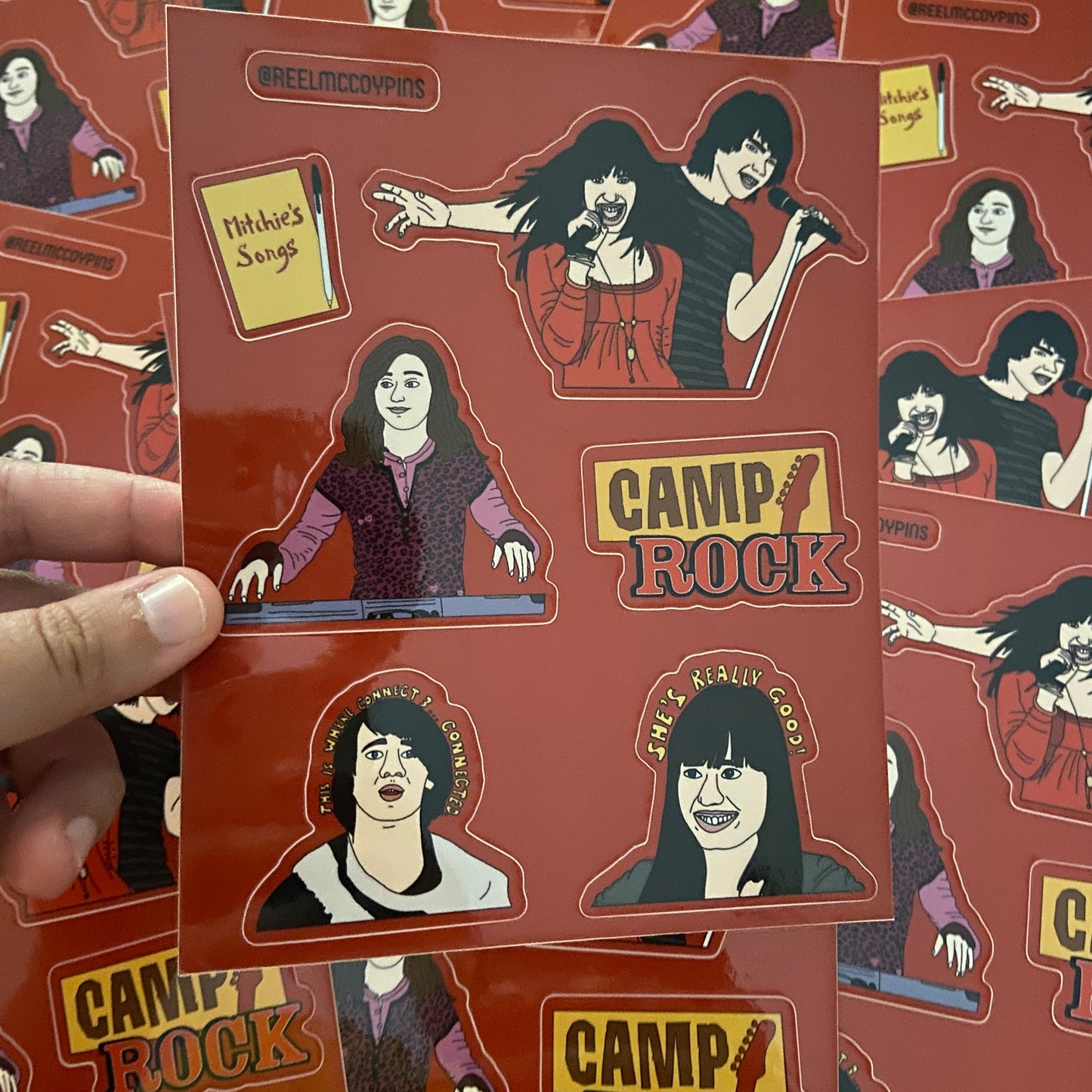 Camp Rock sticker sheet