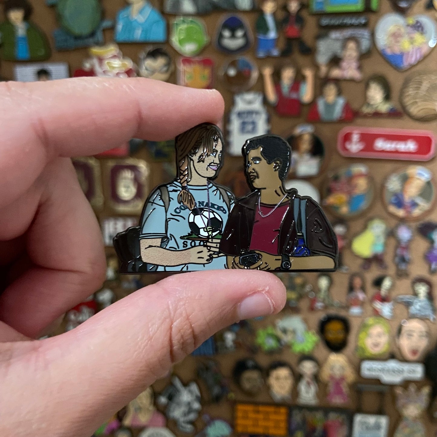 Taissa & Van enamel pin
