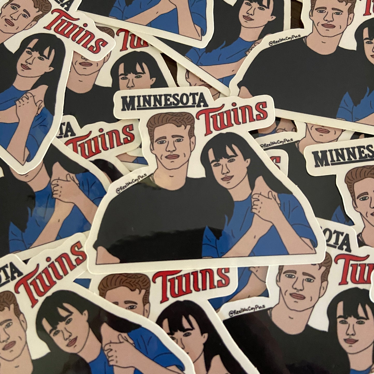 Brenda & Brandon Walsh 90210 sticker