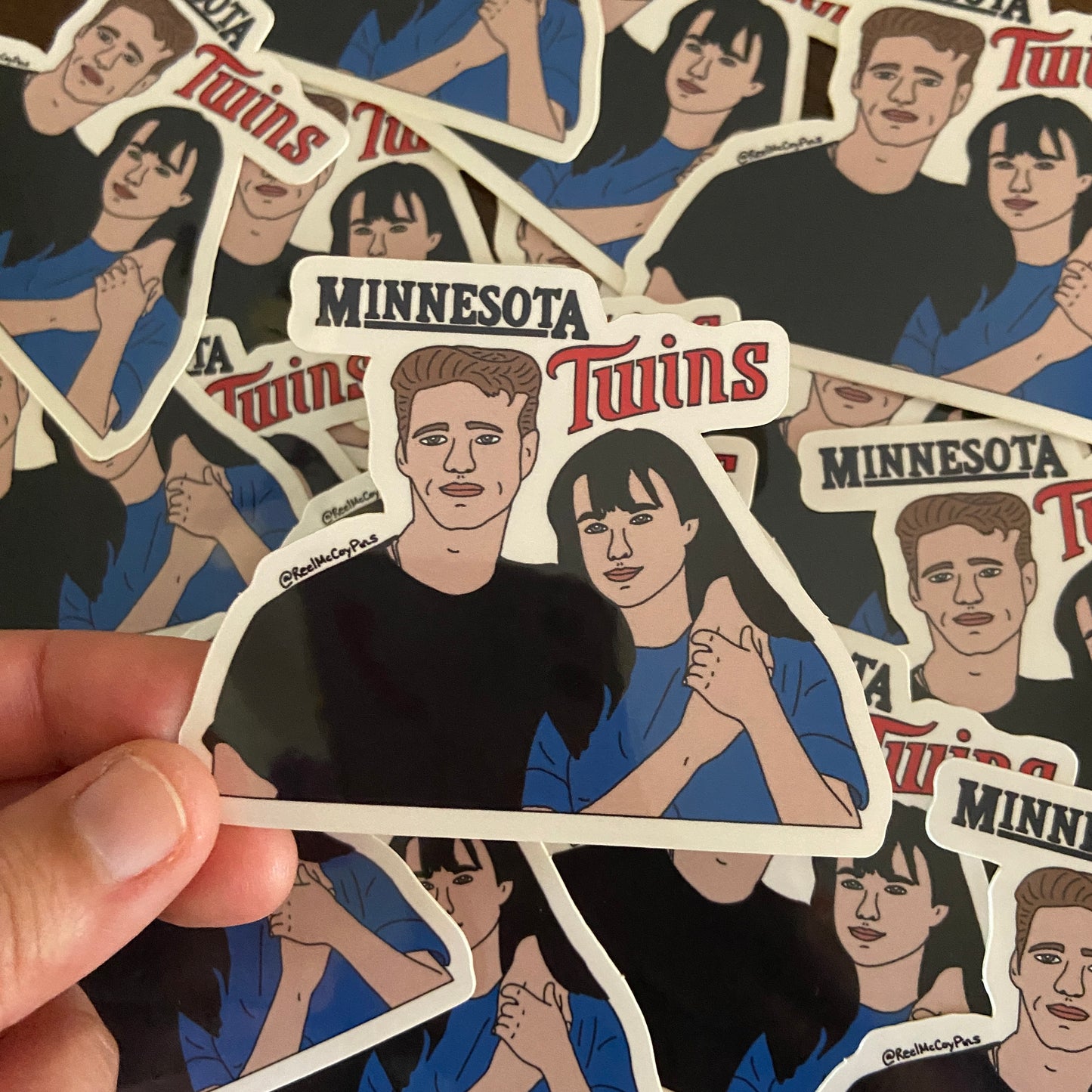 Brenda & Brandon Walsh 90210 sticker