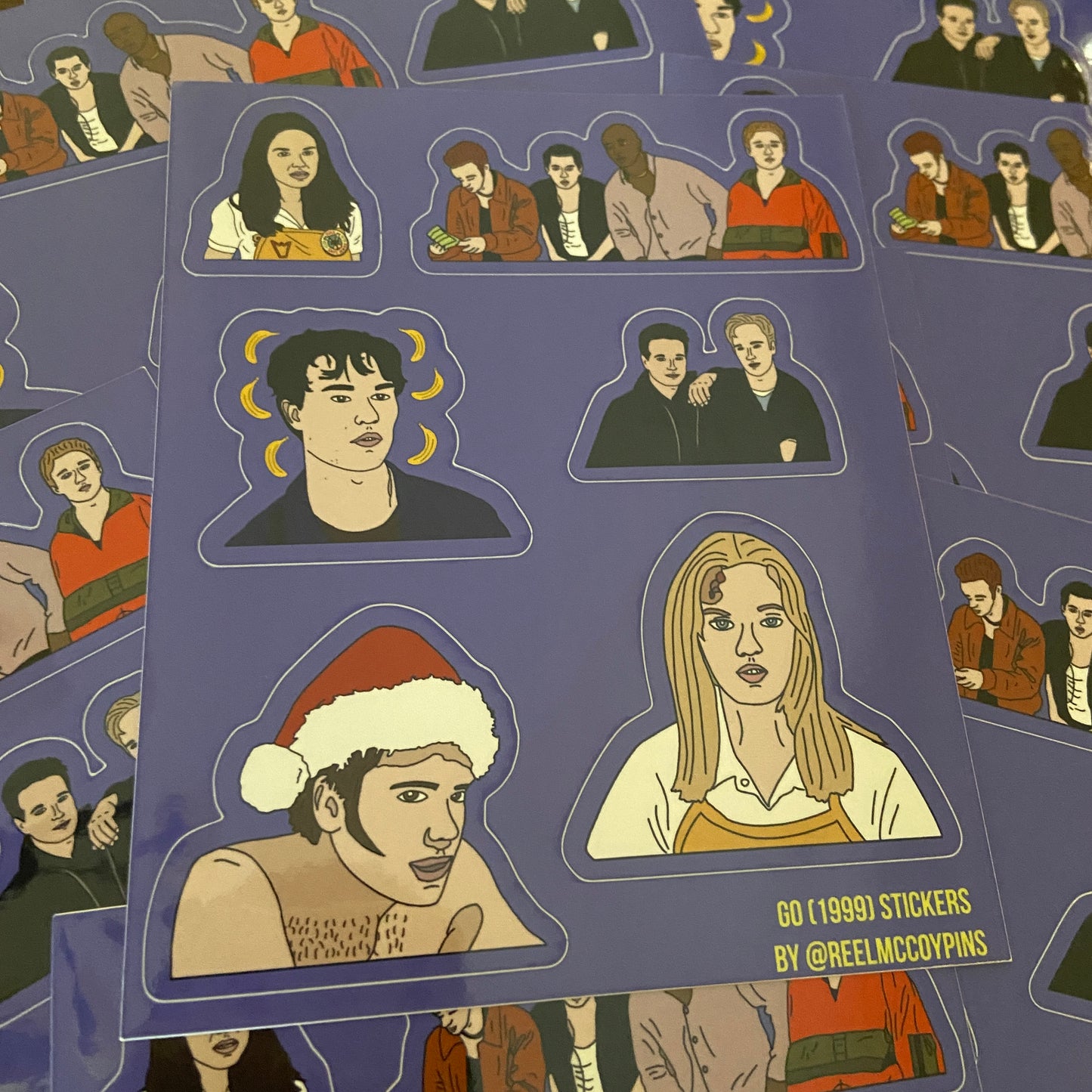 Go (1999) movie sticker sheet