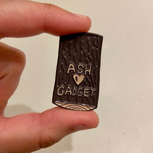 Ash Hearts Gadget enamel pin