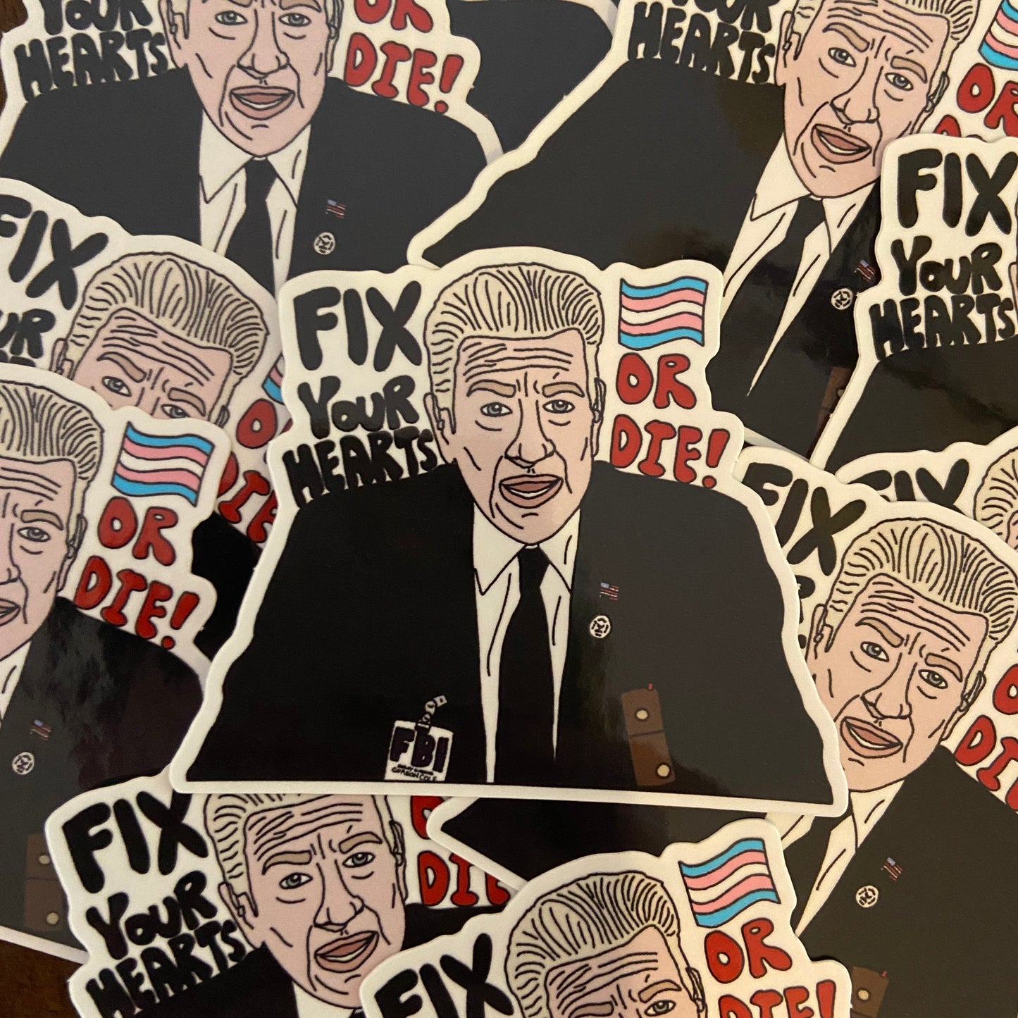 Twin Peaks Fix Your Hearts or Die sticker