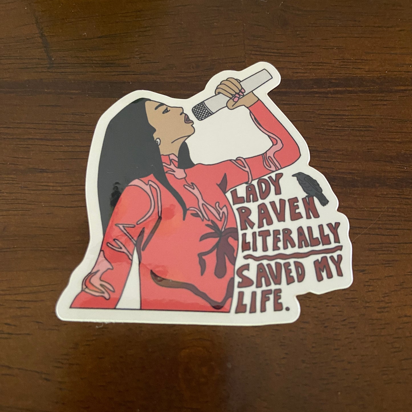 Lady Raven sticker