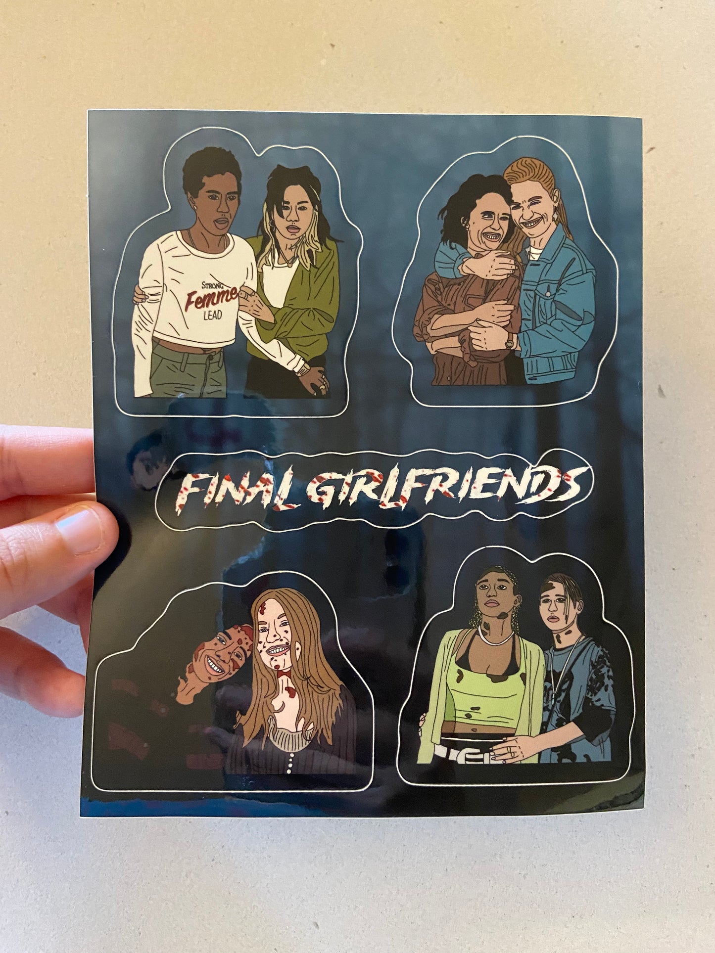 Final Girlfriends Sticker Sheet