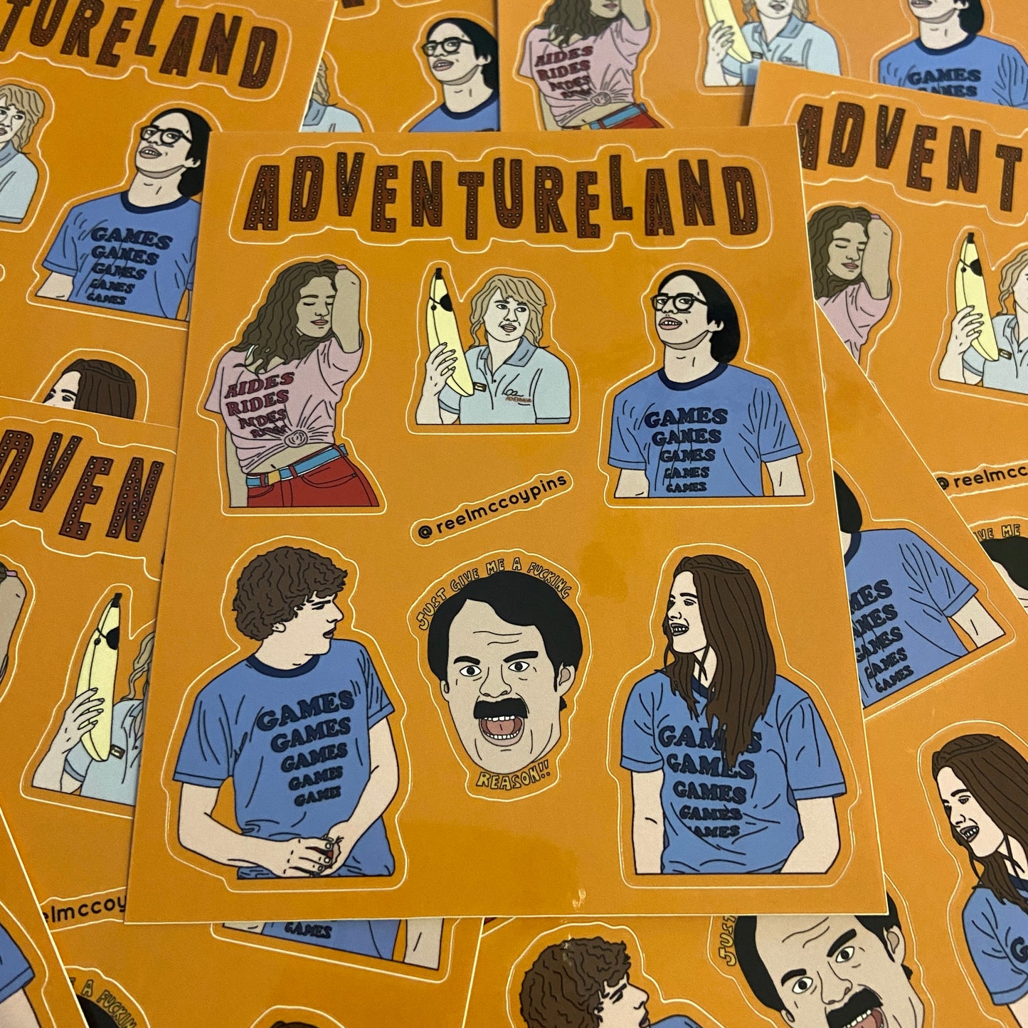 Adventureland sticker sheet