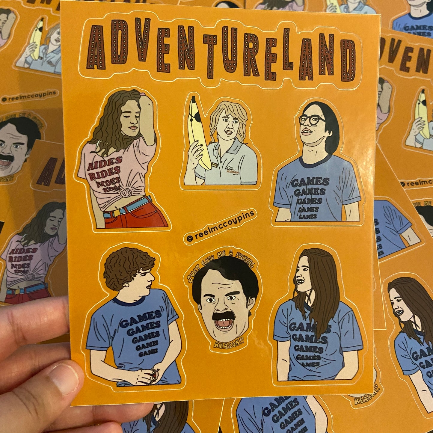 Adventureland sticker sheet