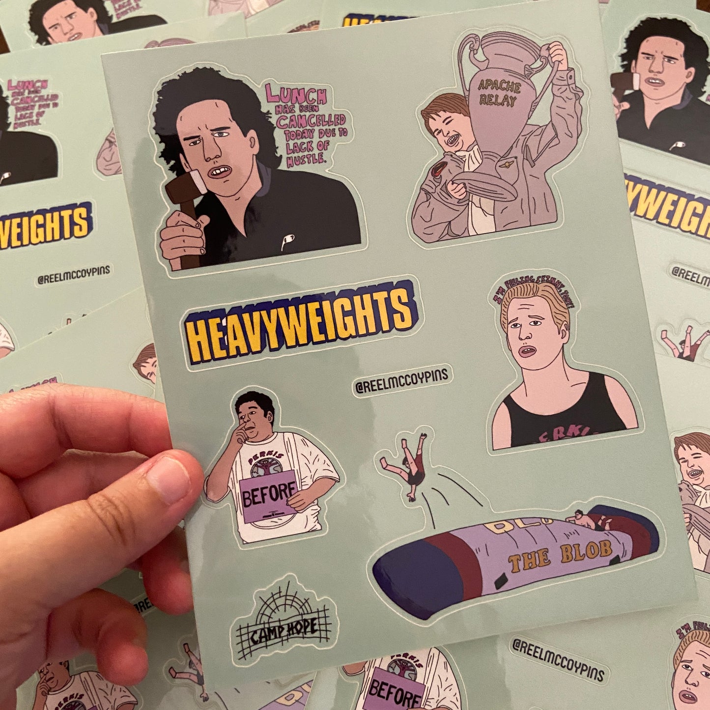 Heavyweights sticker sheet