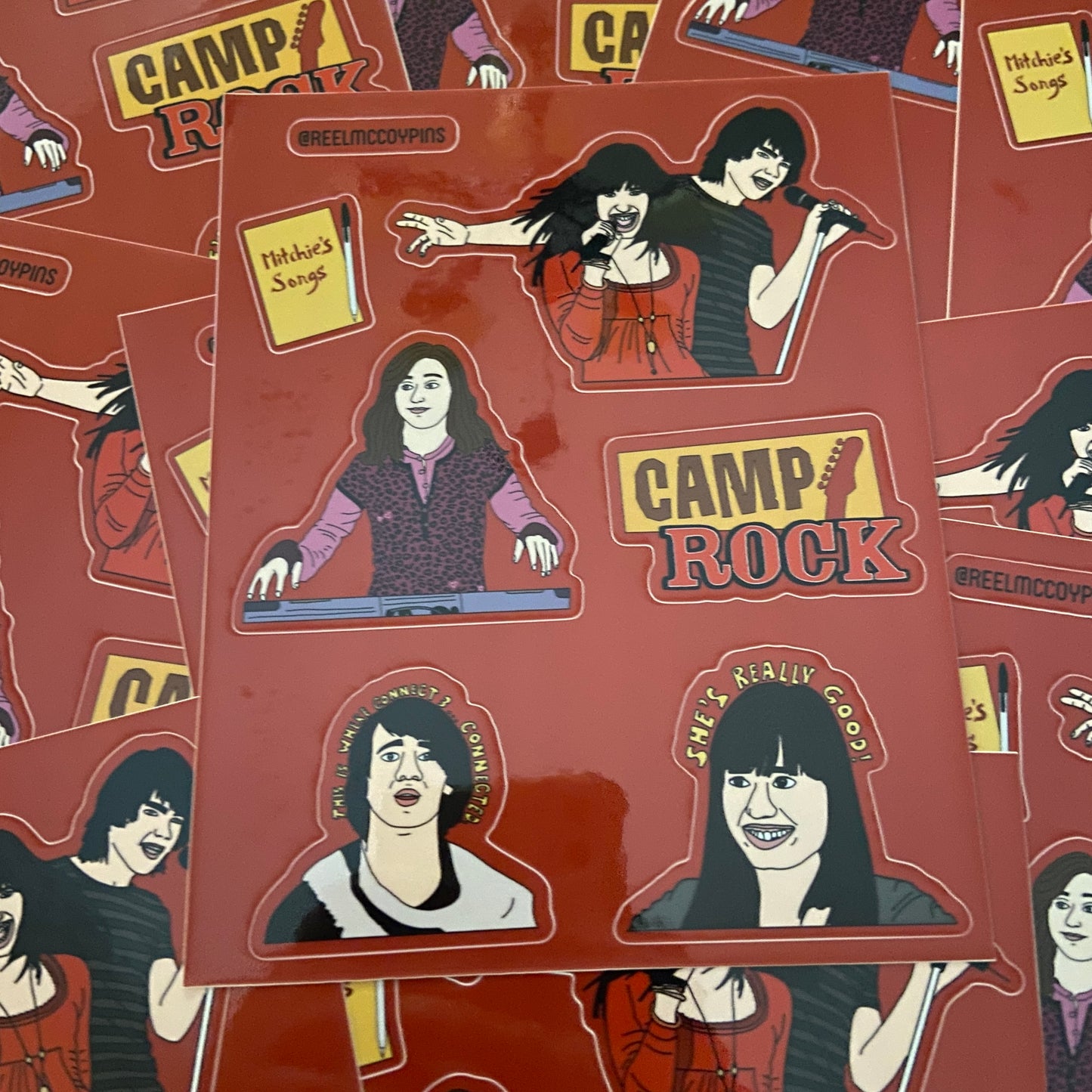 Camp Rock sticker sheet
